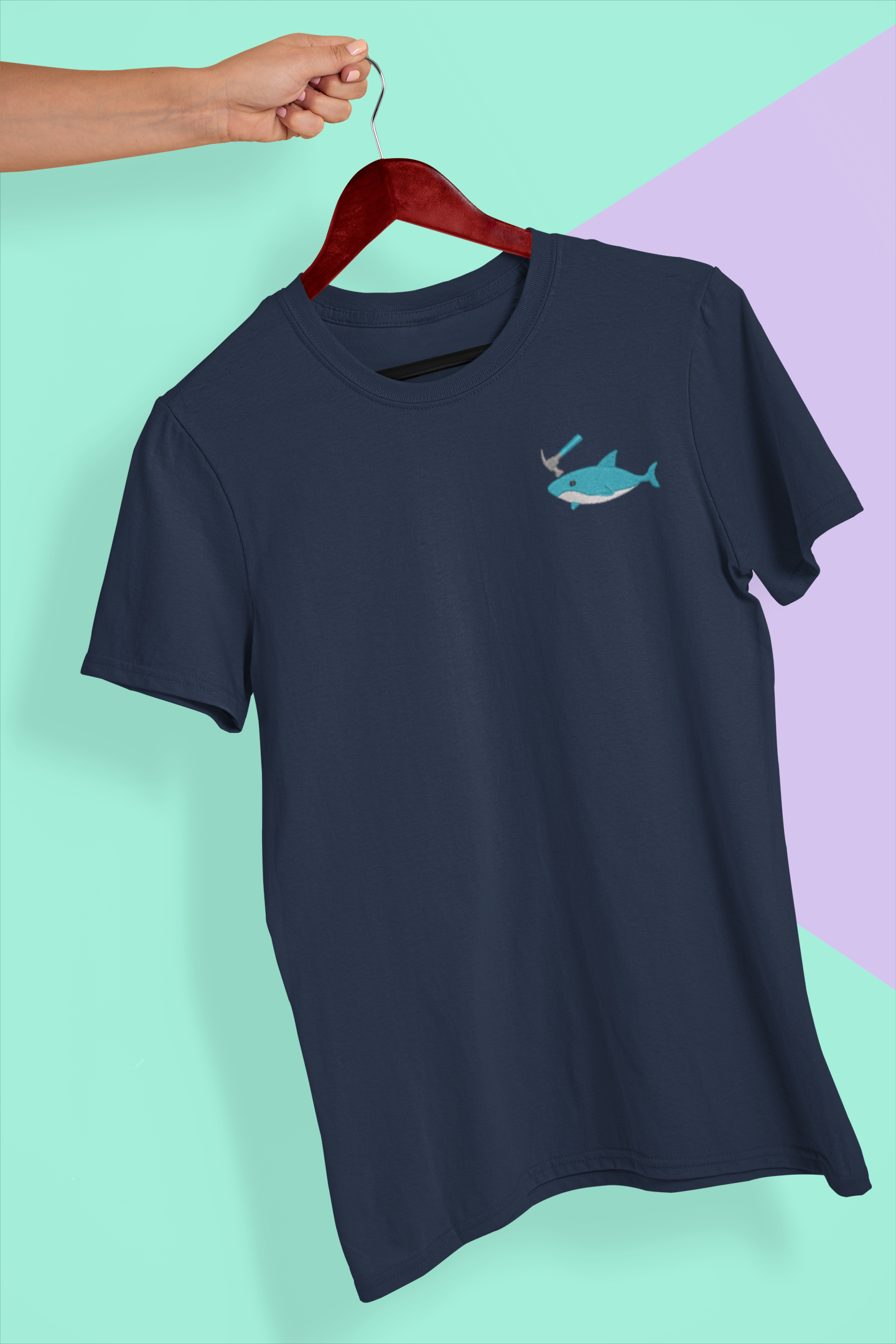 Hammer-Head Shark Embroidered Tee